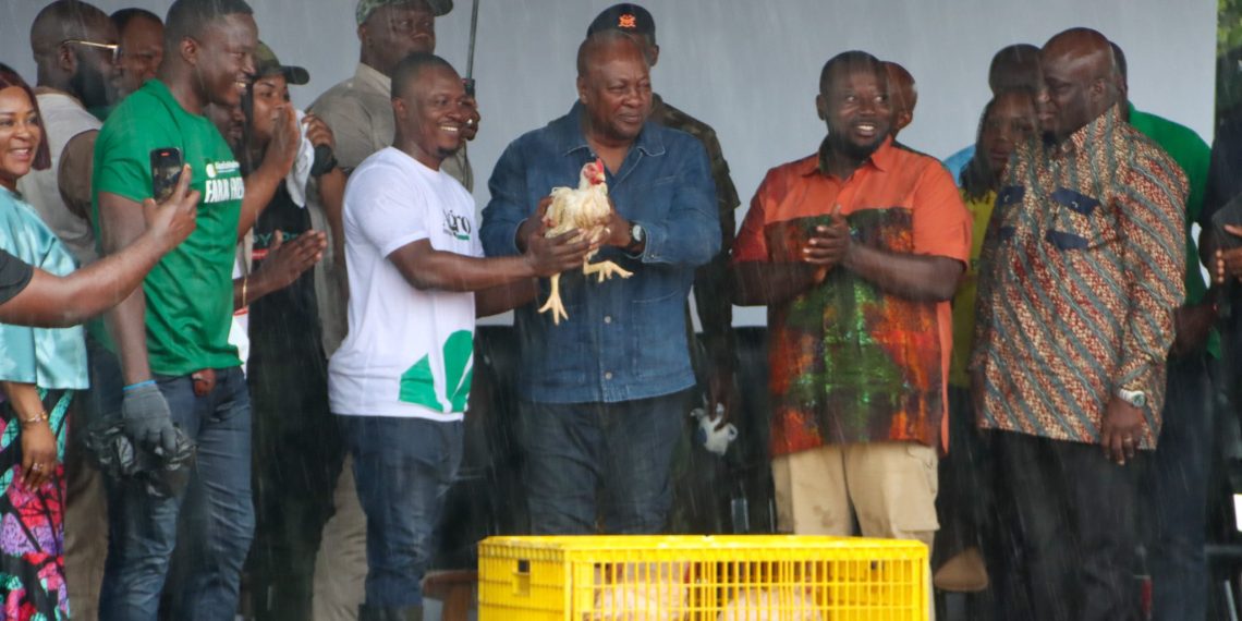 Mahama Sets 3-Year Target for 100% Local Chicken Production