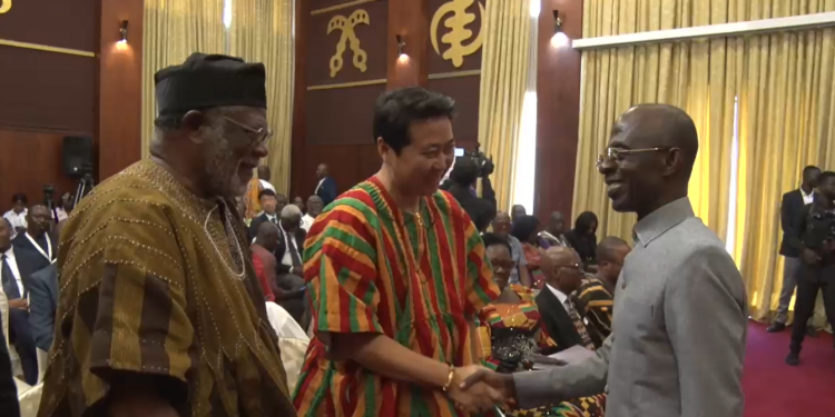 Mahama Swears In Kwasi Ahwoi, Kojo Choi among 11 New Envoys to Represent Ghana Abroad