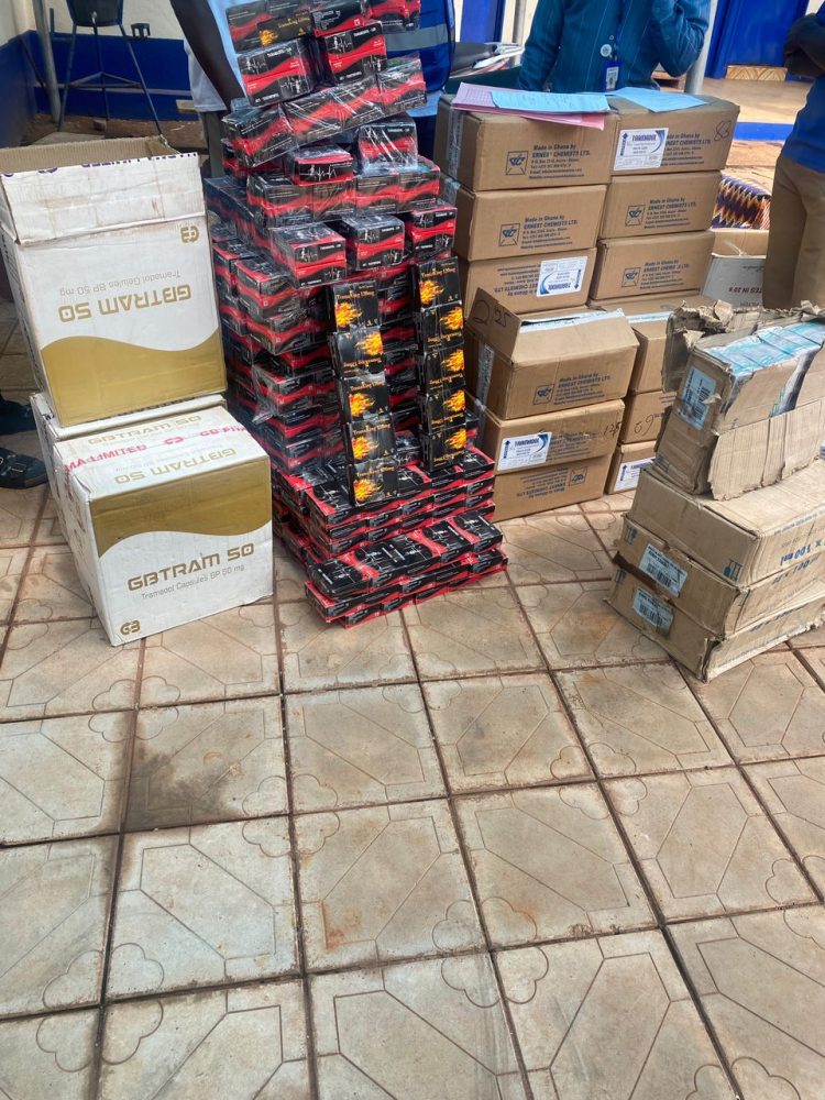 Police Seize Massive Tramadol Haul in Tamale Drug Raid; Suspect Collapses in Court