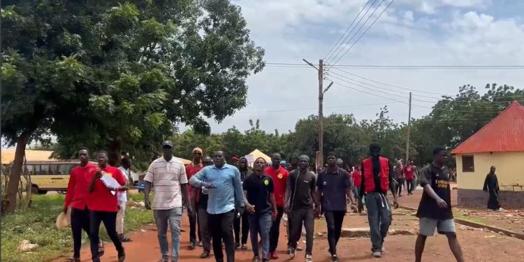 Tamale Technical University Students Protest Over Sanitation Crisis and Unaccounted Dev't Fees